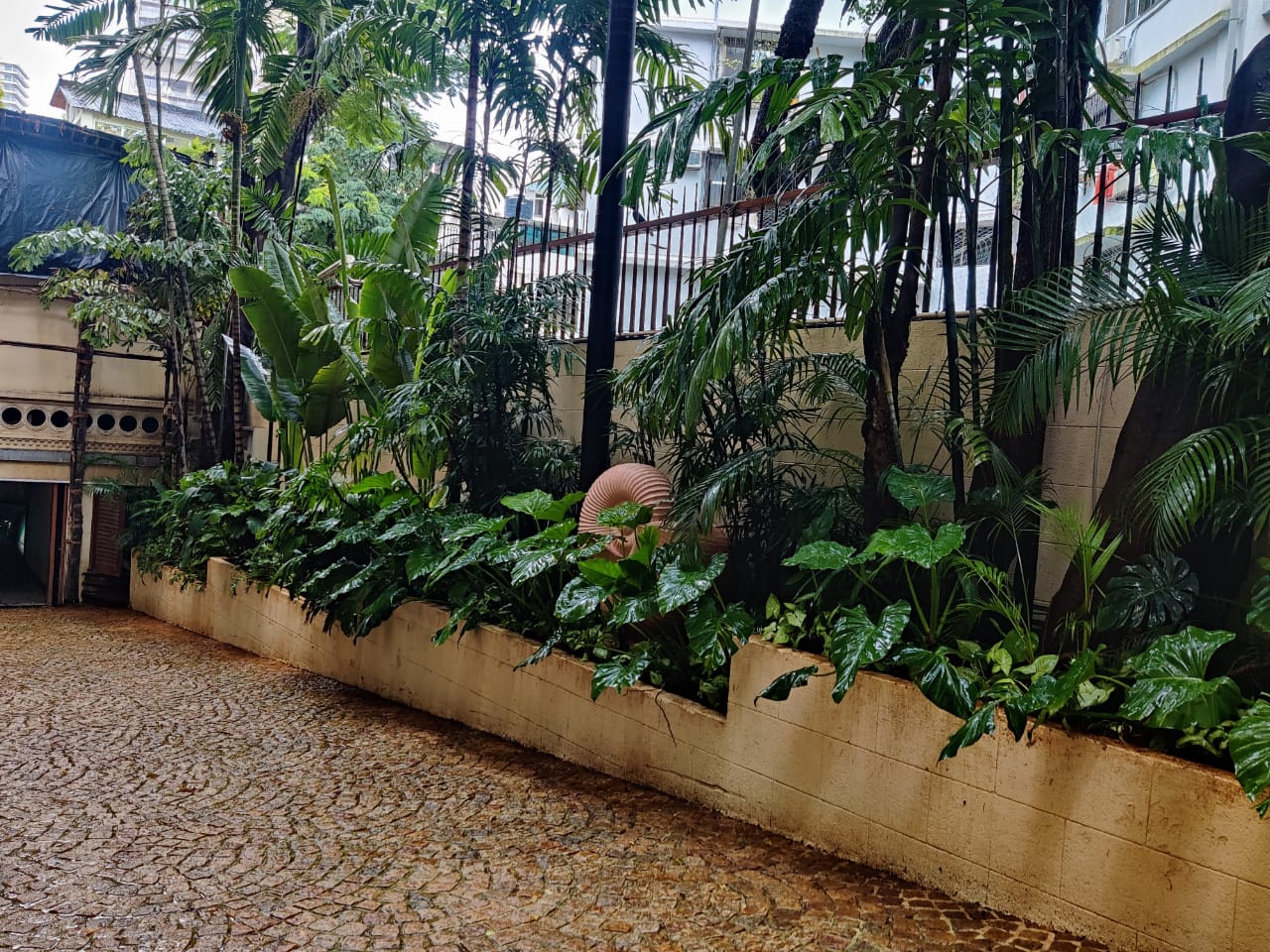 Elegant residential garden design at Mangal Aaditayan with landscape plantation features